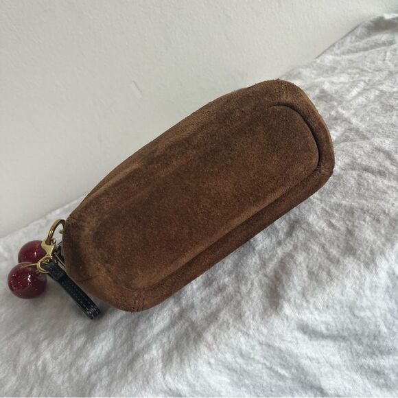 NWOT | COACH Brown Suede Y2K Baguette Hobo SoHo Hampton Mini Bag - Picture 10 of 14